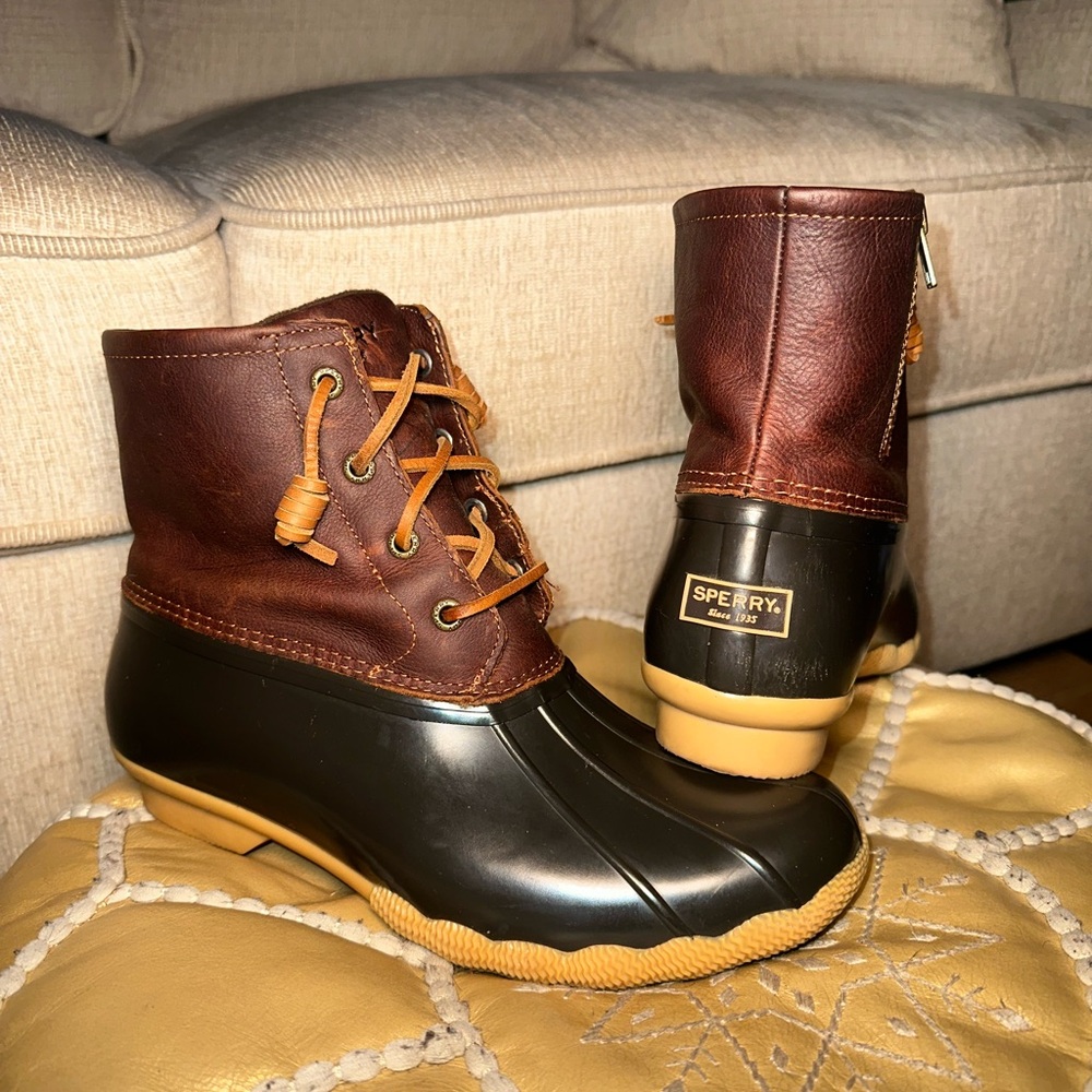 Sperry Leather and Rubber Duck Boots